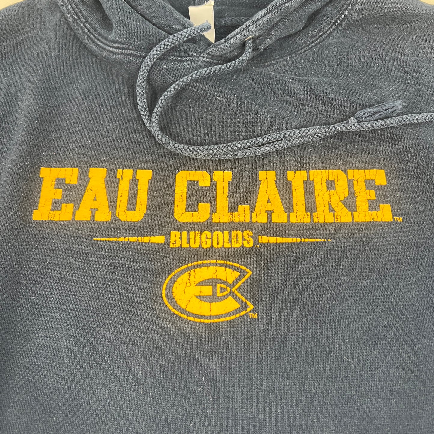 UW Eau Claire Blugolds Retro Hoodie - XL
