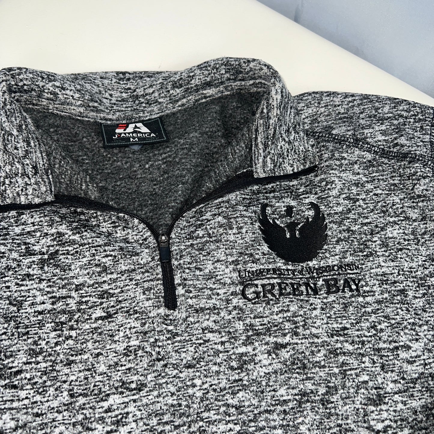UW Green Bay Phoenix 1/4 Zip - Medium - Embroiderd