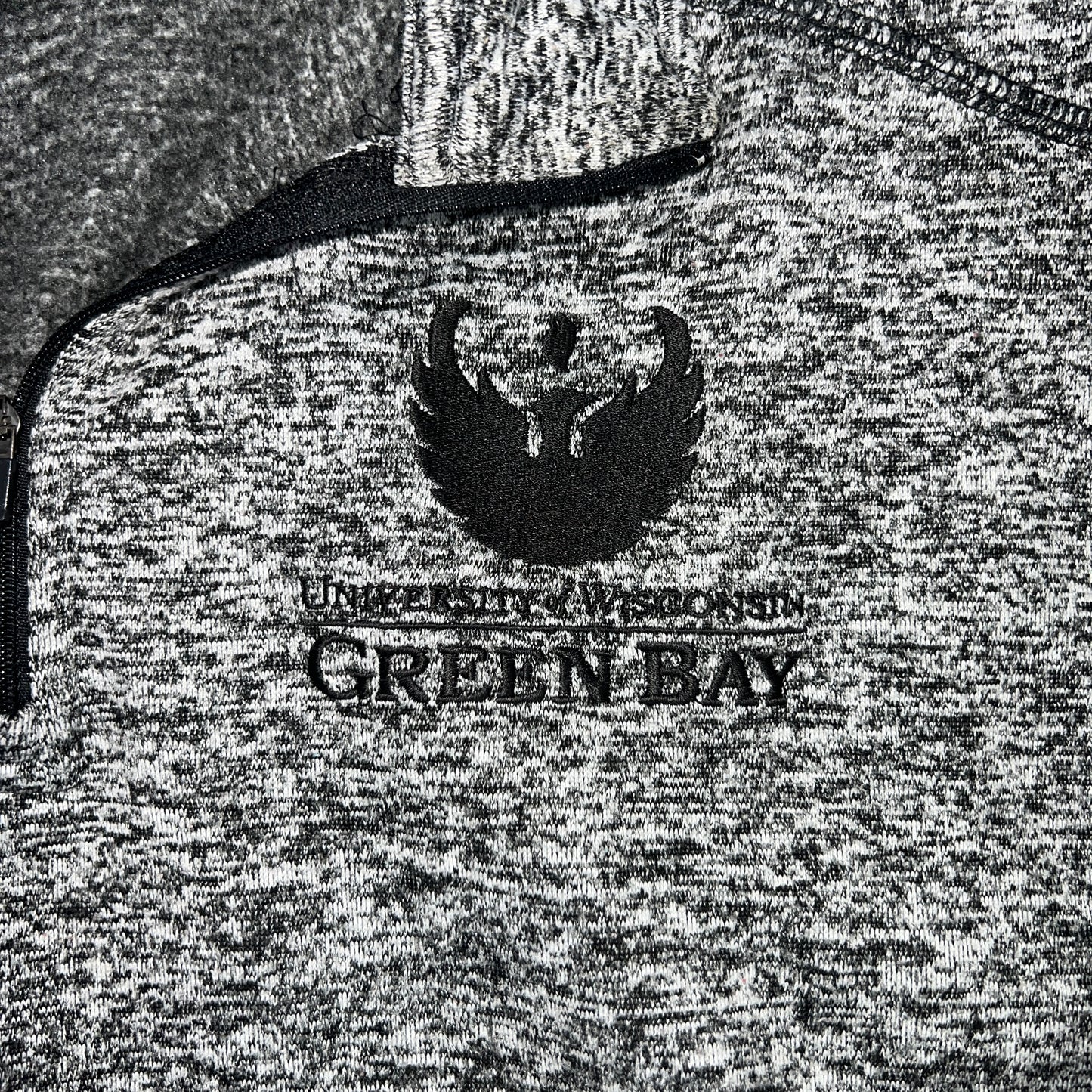 UW Green Bay Phoenix 1/4 Zip - Medium - Embroiderd