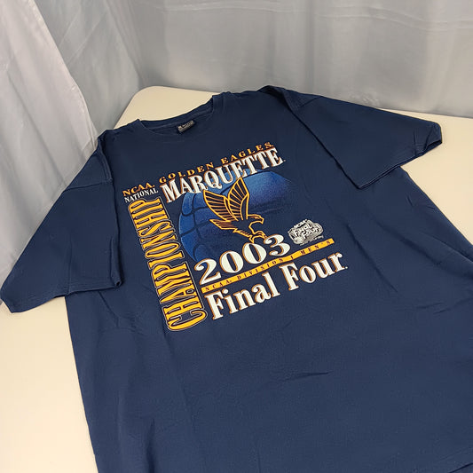 Marquette University Vintage T-Shirt - 2003 Final Four - XXL Gear for Sport