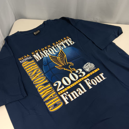 Marquette University Vintage T-Shirt - 2003 Final Four - XXL Gear for Sport