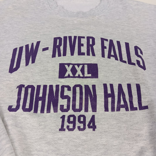 UW River Falls Vintage Crewneck 1994 Johnson Hall Medium/Large