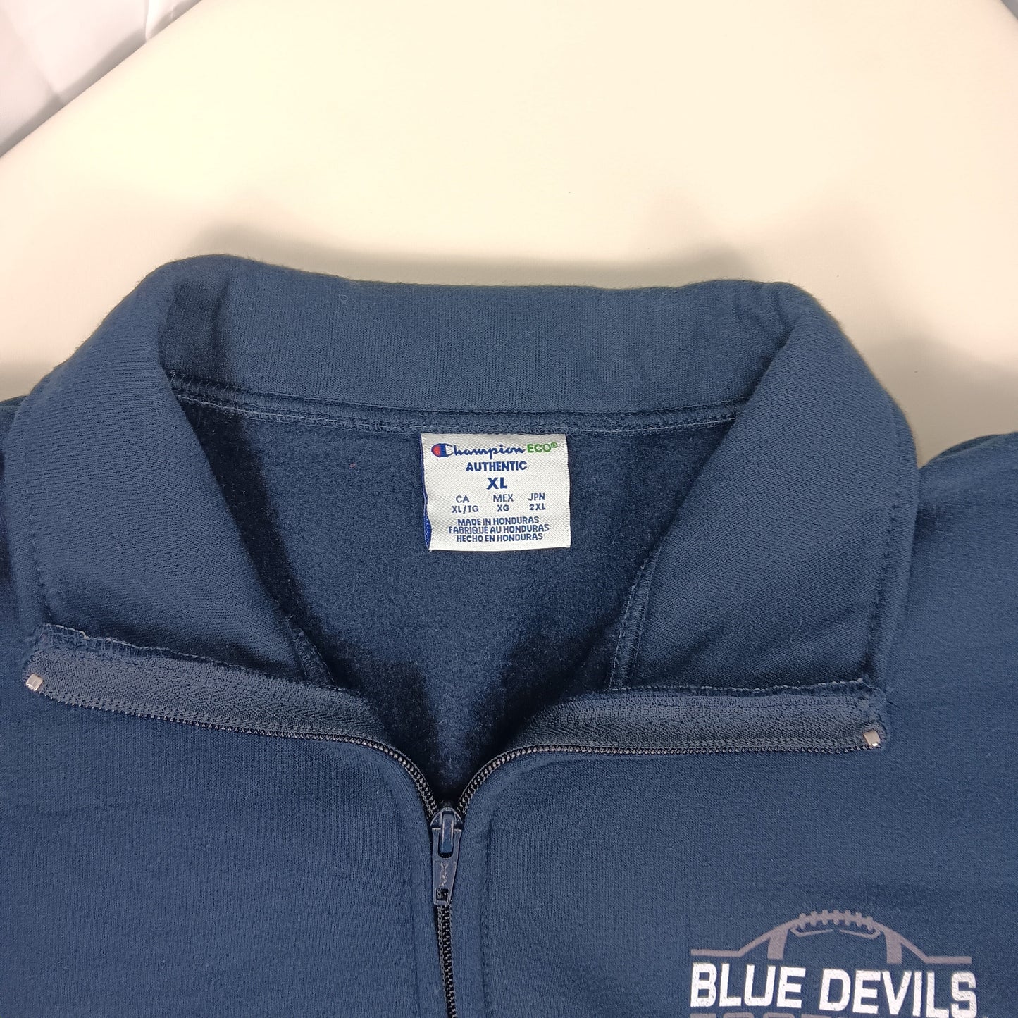 UW Stout Blue Devils Football 1/4 Zip - Champion - X Large