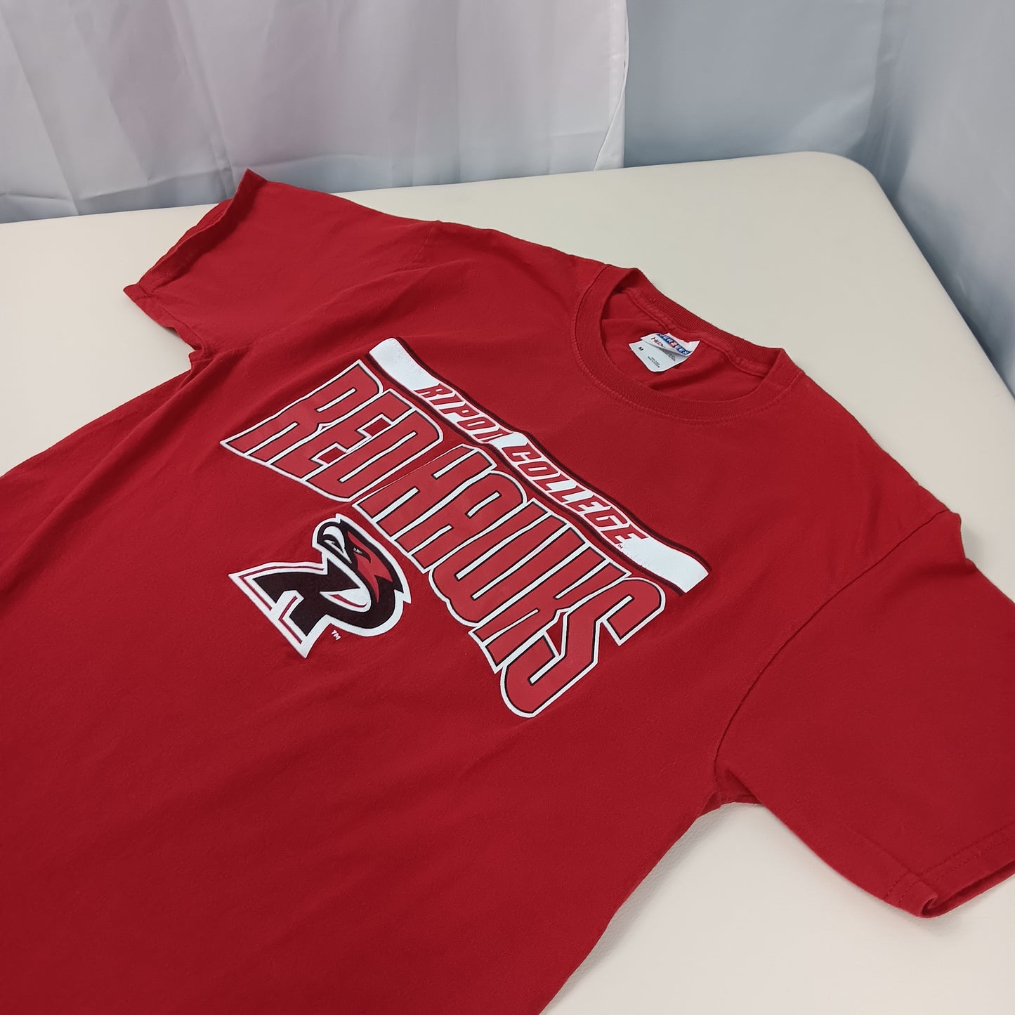 Ripon College Red Hawks T-Shirt - Medium - JerZees