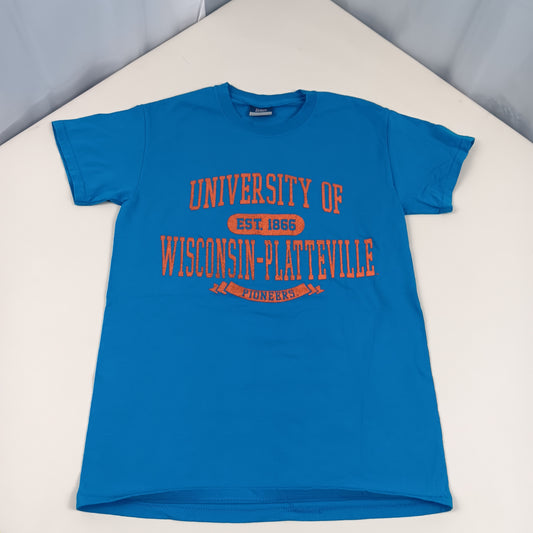 UW Platteville Retro T Shirt - MV Sport - Small