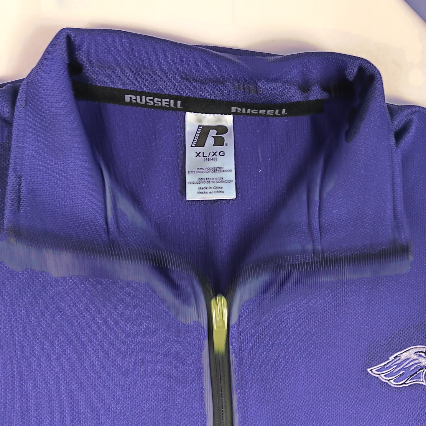 UW Whitewater Russell Athletic Zip Up Jacket - X-Large