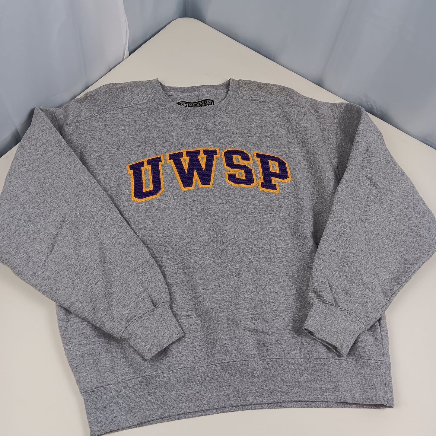UW Stevens Point Vintage Embroidered Crewneck - Large - Gear for Sport