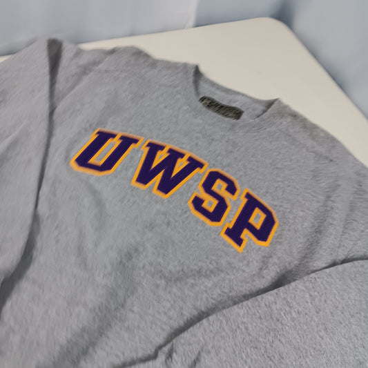 UW Stevens Point Vintage Embroidered Crewneck - Large - Gear for Sport