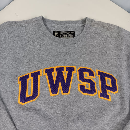 UW Stevens Point Vintage Embroidered Crewneck - Large - Gear for Sport