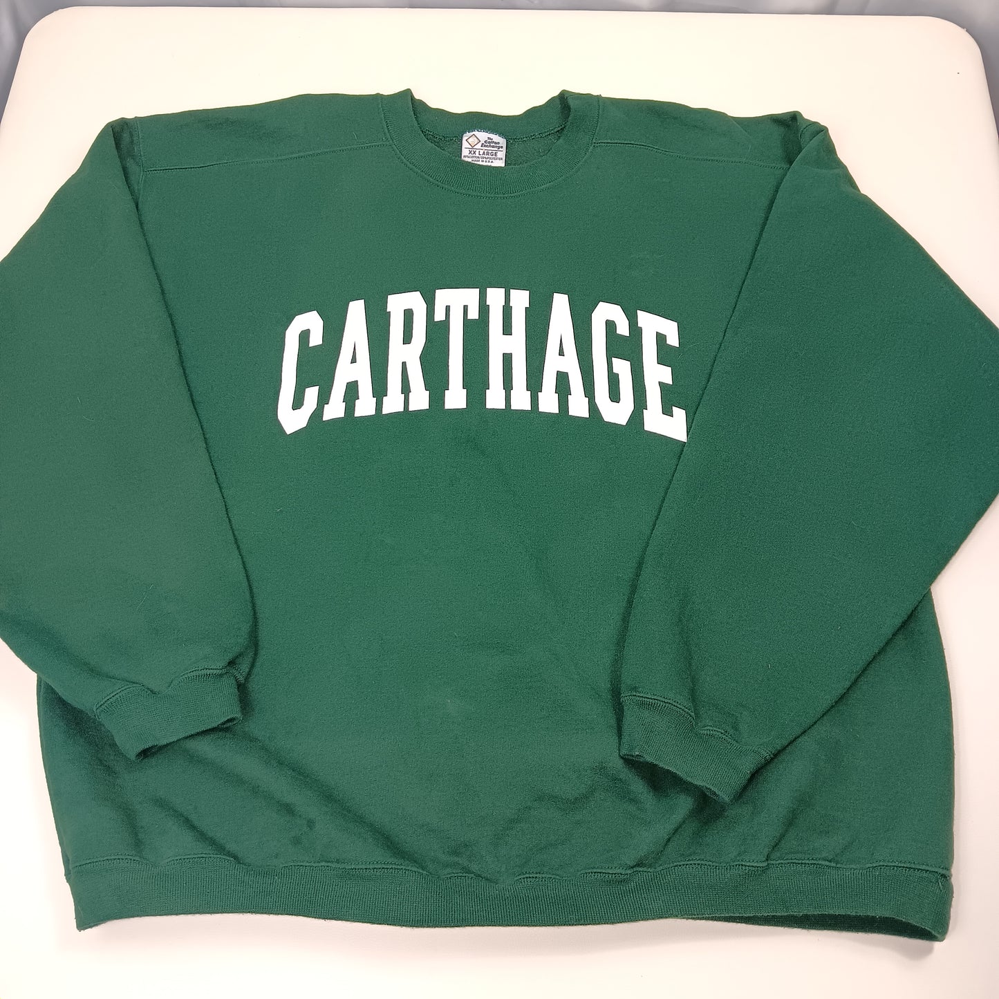 Carthage College Vintage Sweatshirt - XXL - Cotton Exchange