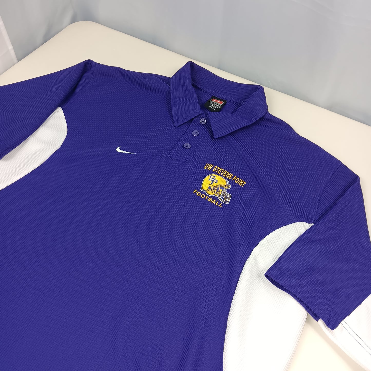 UW Stevens Point Football Vintage Polo - XXL - Nike