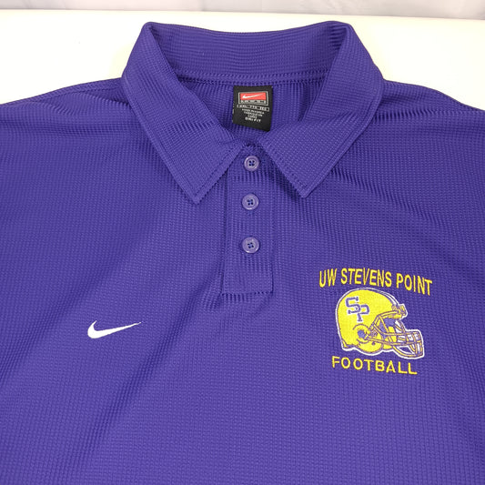 UW Stevens Point Football Vintage Polo - XXL - Nike