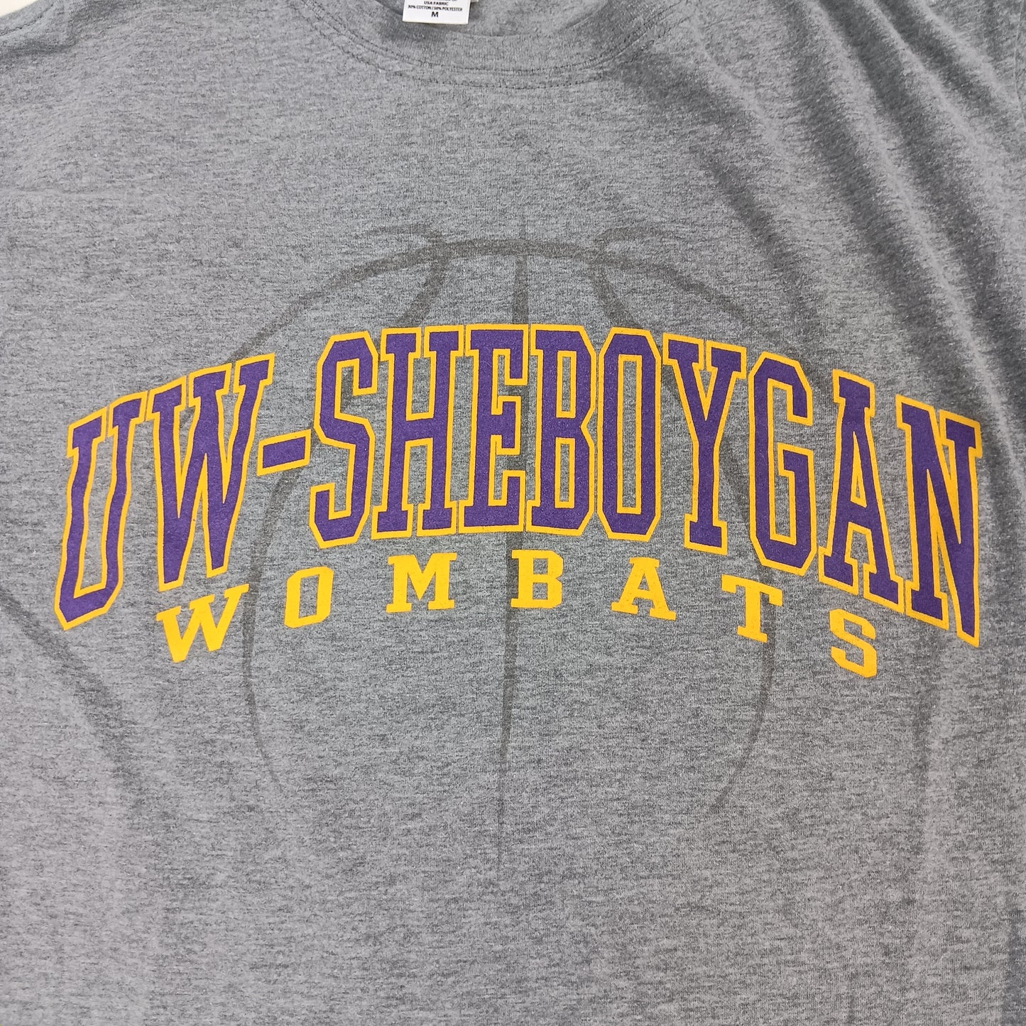 UW Sheboygan Wombats Basketball Athletic Tee - Medium - New Agenda