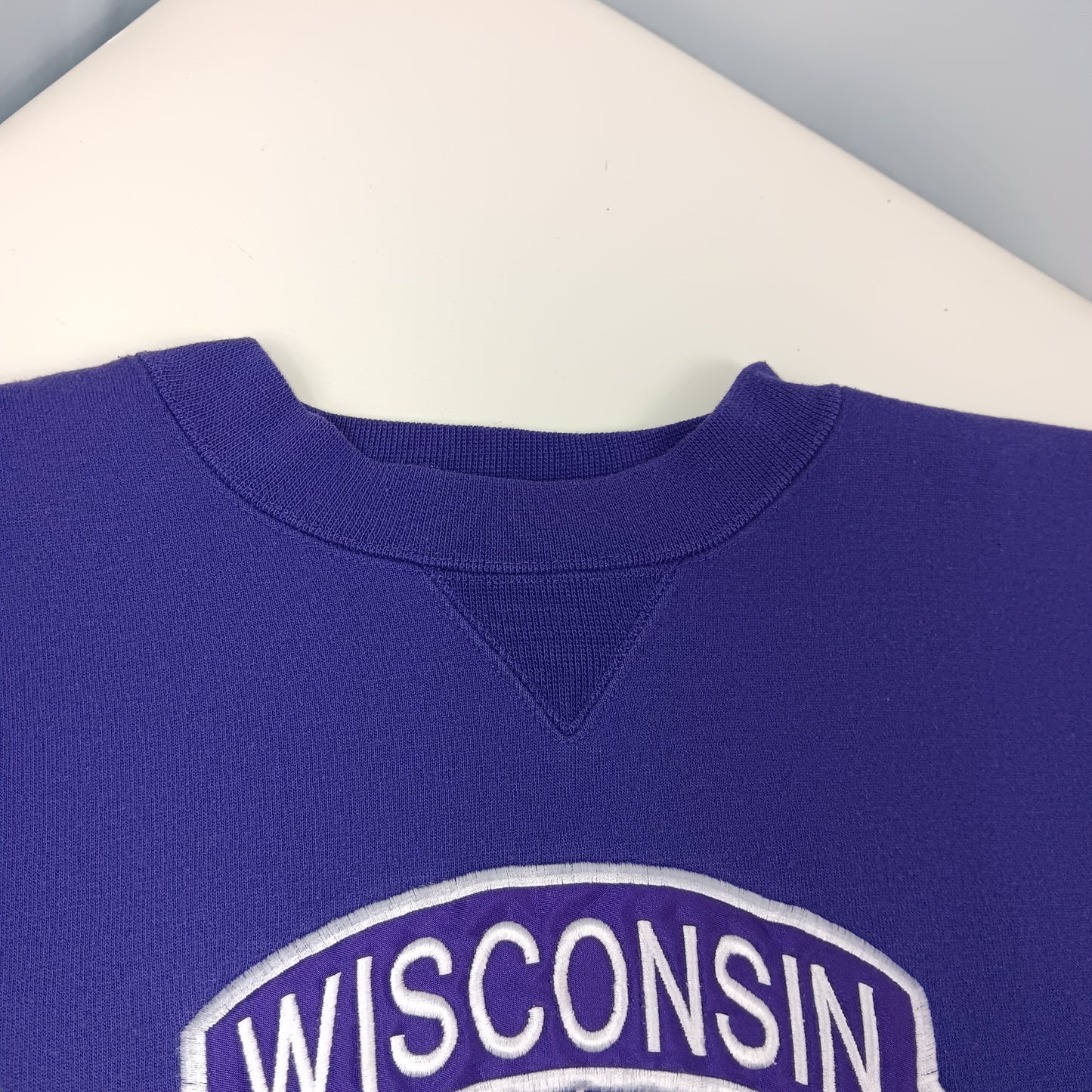 UW Whitewater Warhawks Embroidered Crewneck - Large - Midwest Embroidery