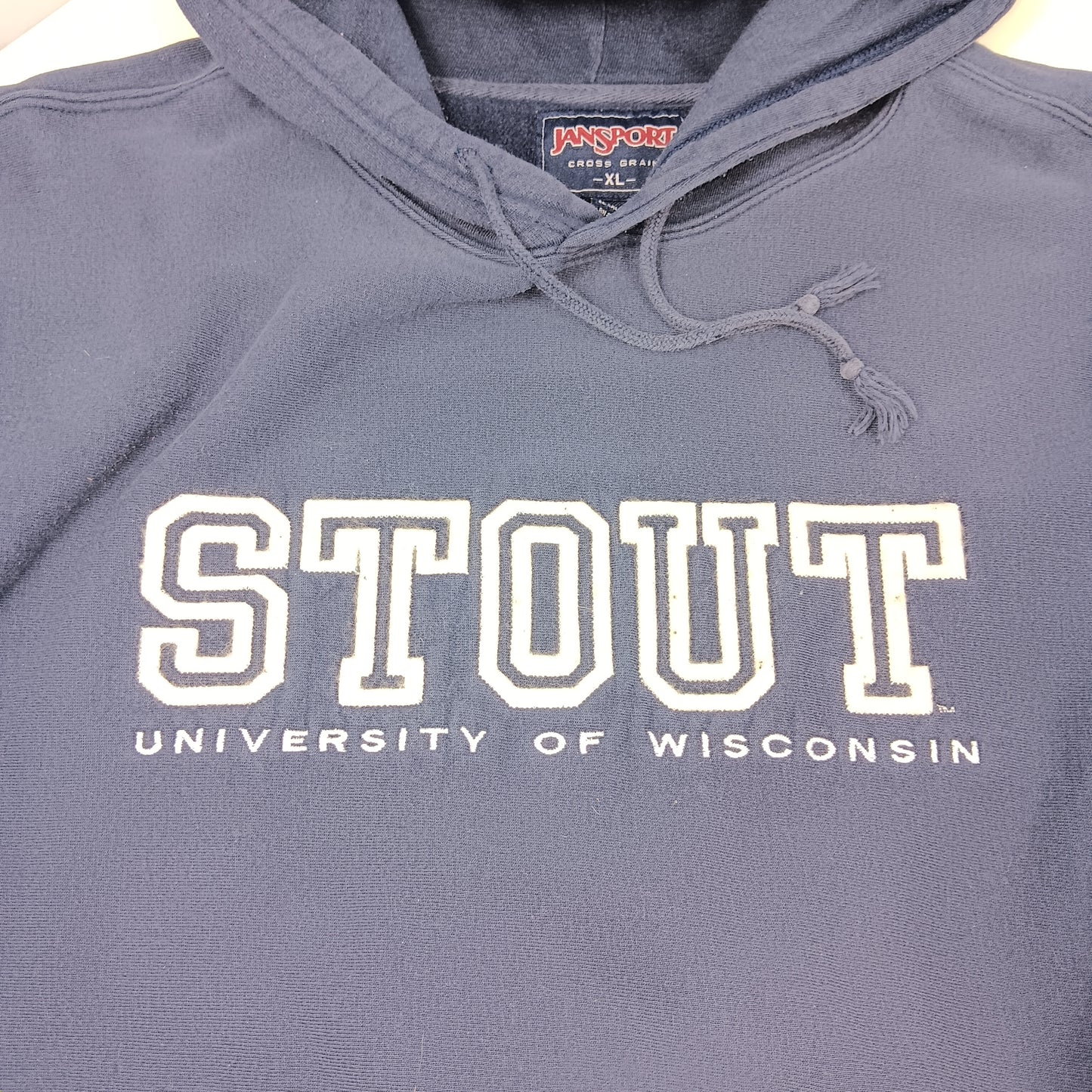 UW Stout Blue Devils Embroidered Hoodie - XL - Jansport