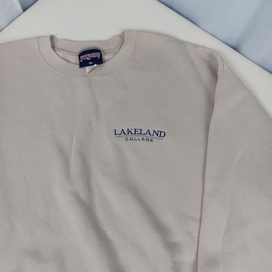 Lakeland College Vintage Crewneck - XL - Jansport