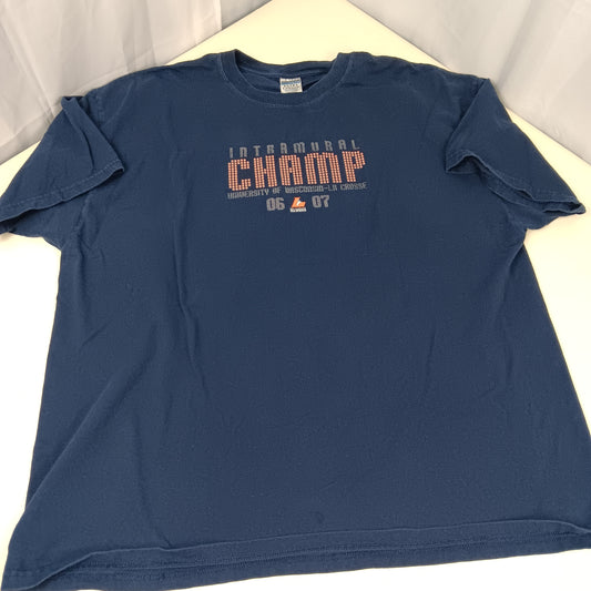 UW LaCrosse Intermural Champion Shirt - 2007 - XXL - Gildan