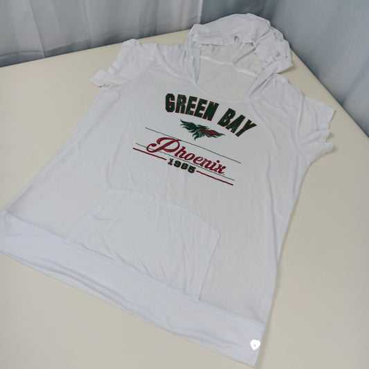 UW Green Bay Phoenix Women's Short Sleeve Hoodie - Small