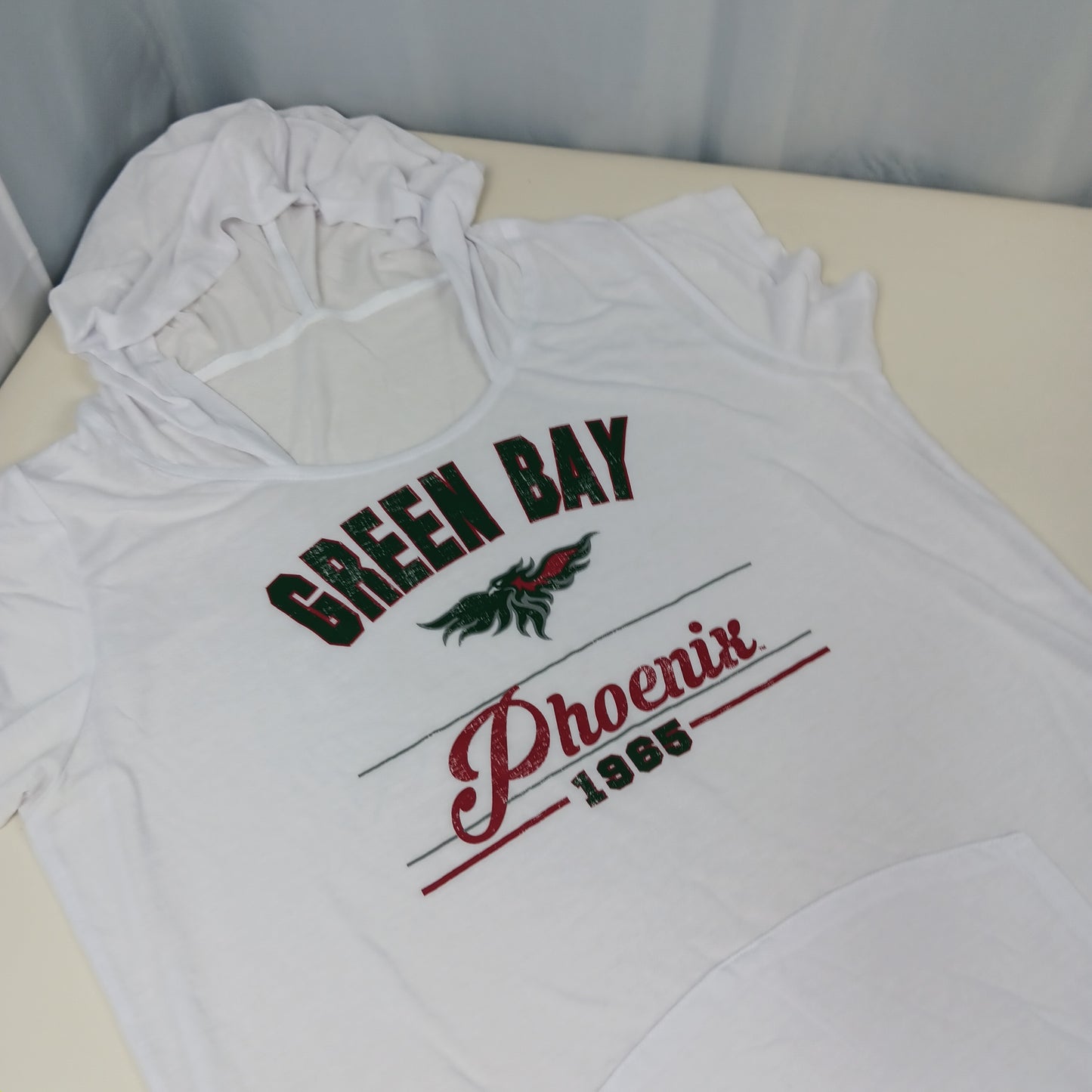 UW Green Bay Phoenix Women's Short Sleeve Hoodie - Small