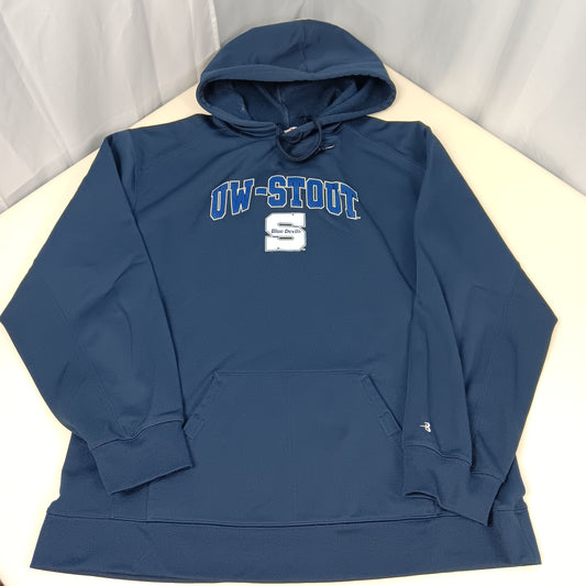 UW Stout Blue Devils Hoodie - Large - Badger Sporting Goods