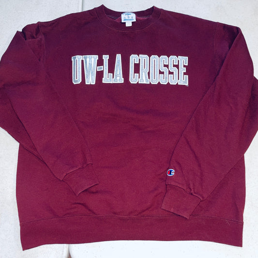 UW LaCrosse Champion Crewneck - Large