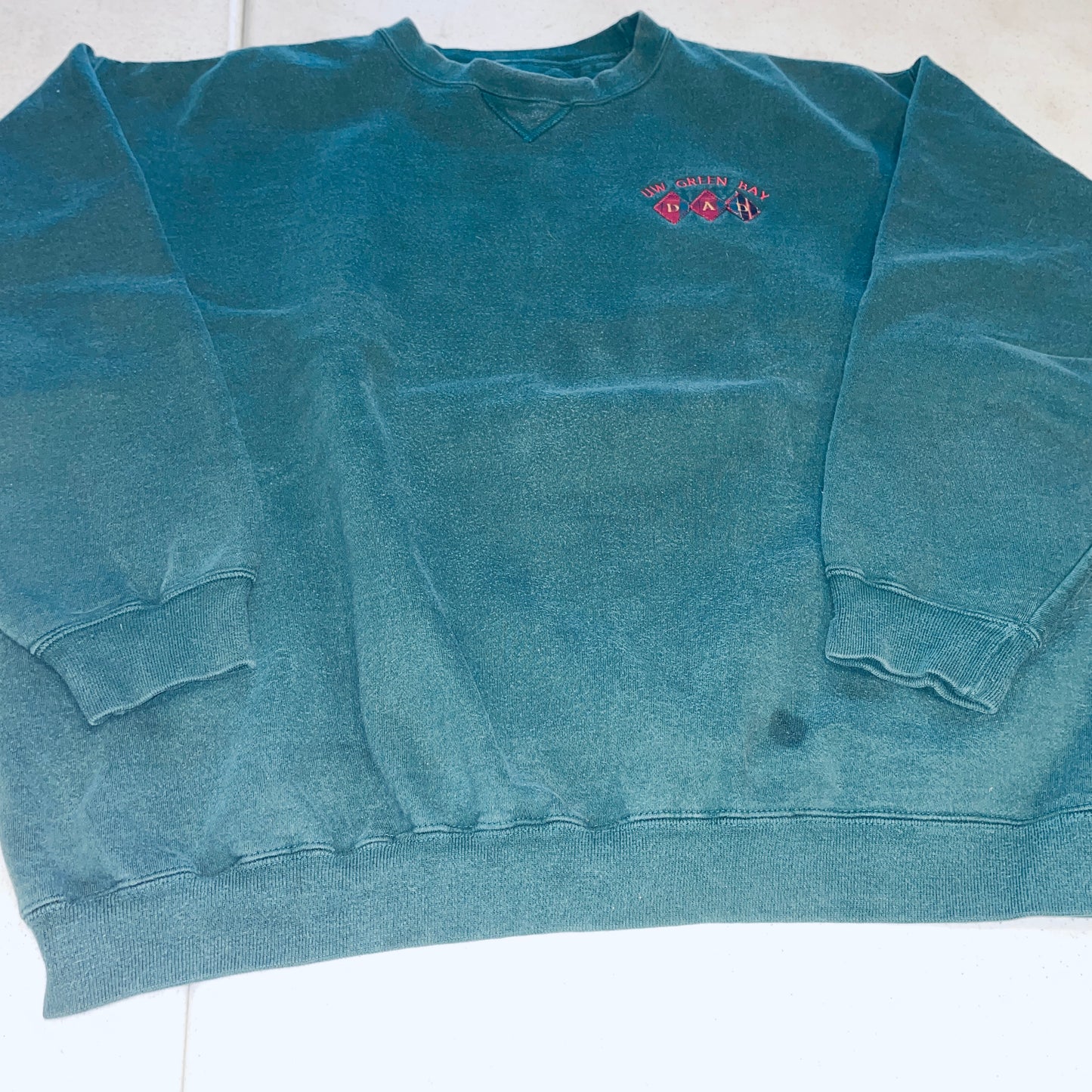 UW Green Bay Vintage "Dad' Crewneck - X Large - Embroidered