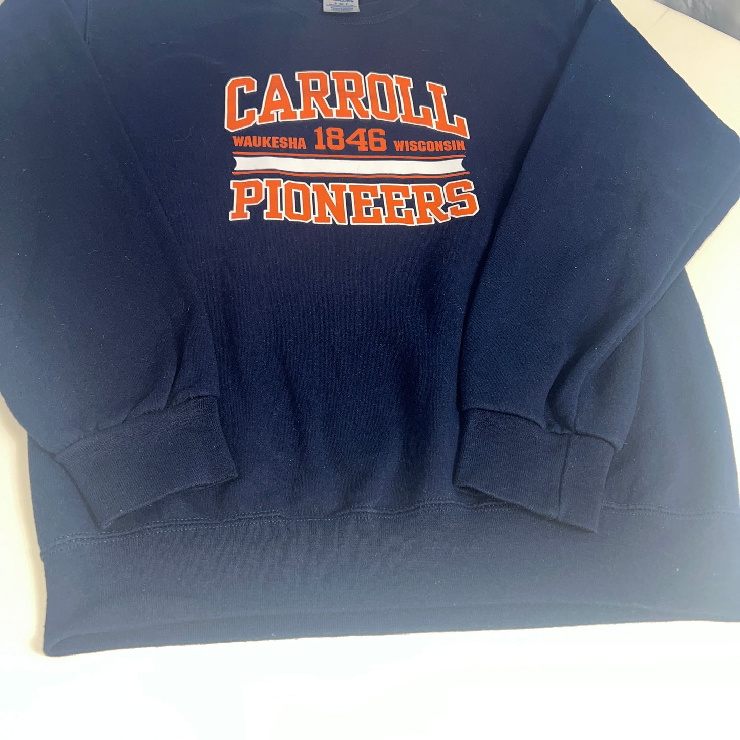 Carroll University Pioneers Small Vintage Crewneck - JerZees NuBlend