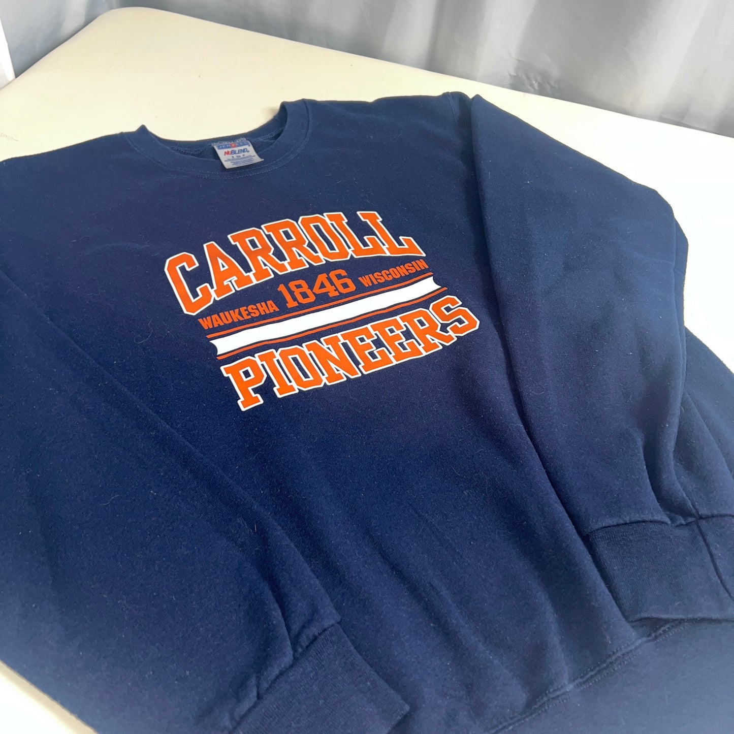 Carroll University Pioneers Small Vintage Crewneck - JerZees NuBlend