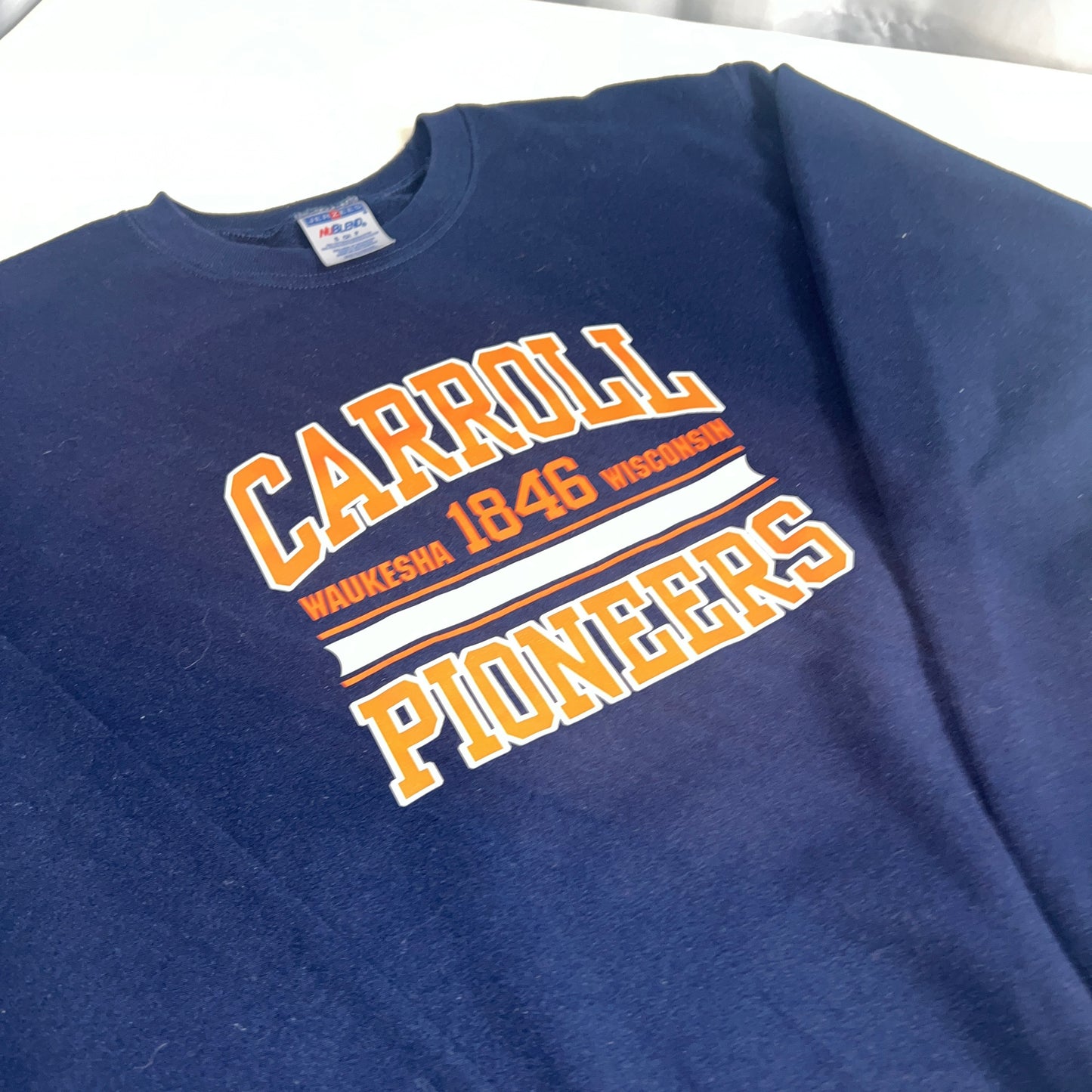 Carroll University Pioneers Small Vintage Crewneck - JerZees NuBlend