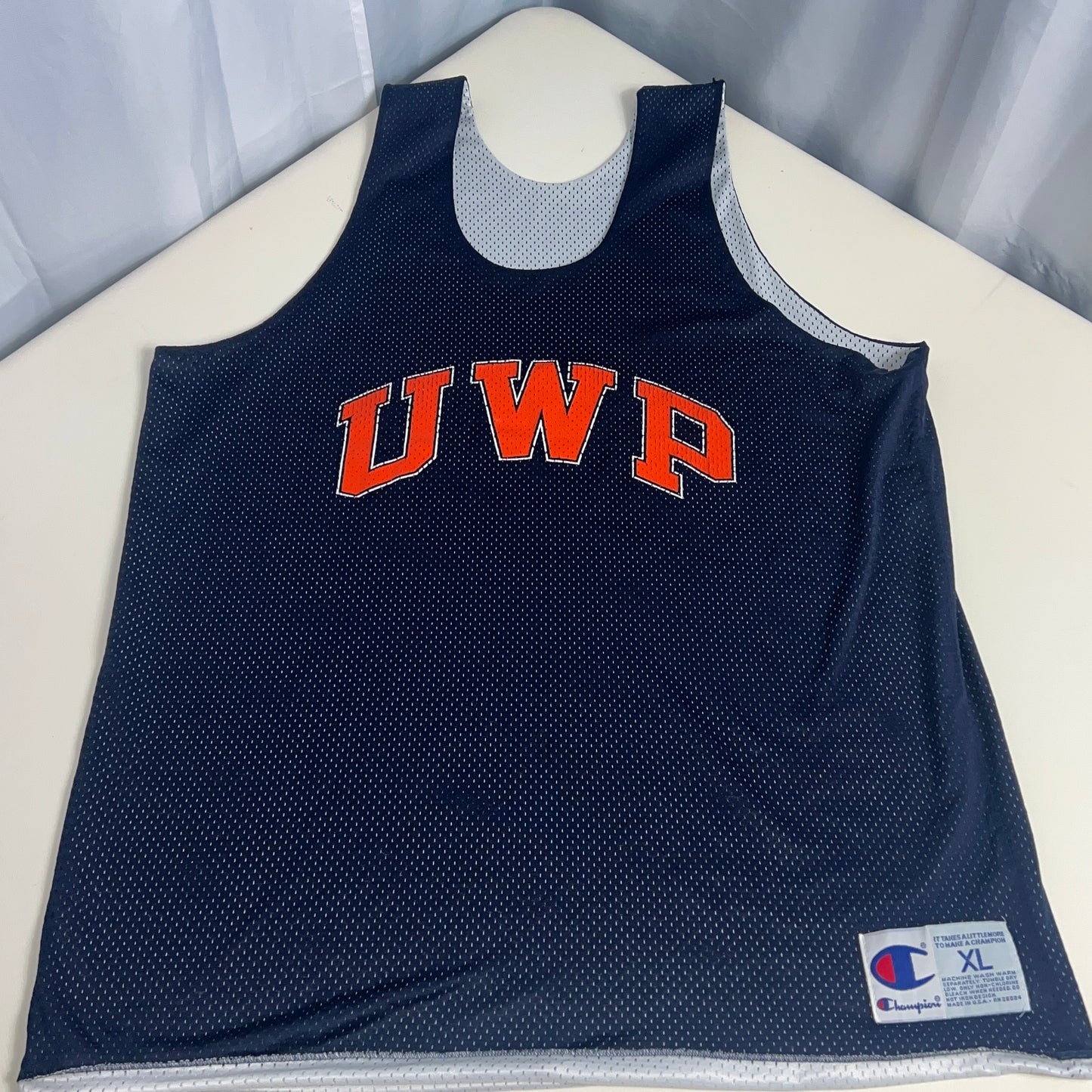 UW Platteville Pioneers Vintage Champion Basketball Jersey - X Large