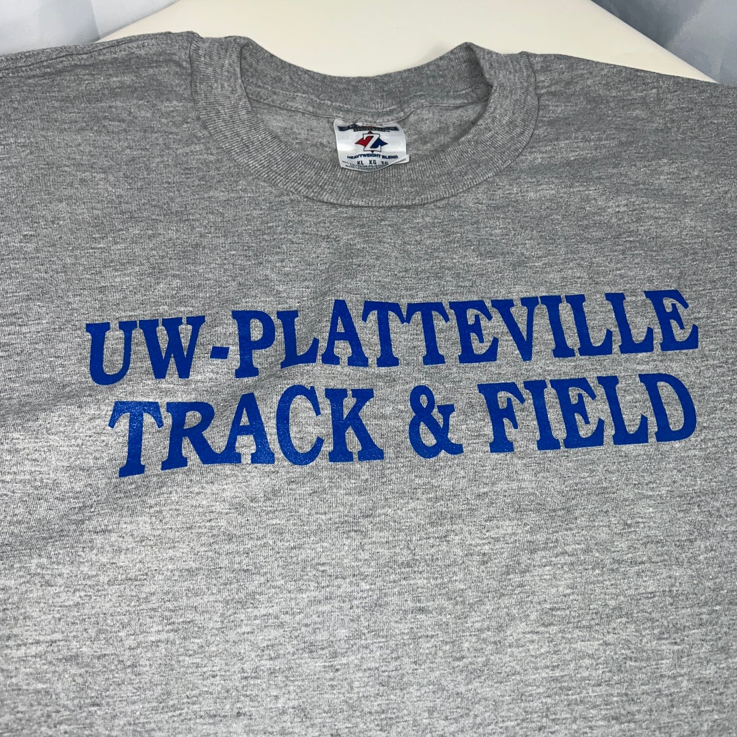 UW Platteville Pioneers Vingtage Track & Field Shirt - X Large - JerZees