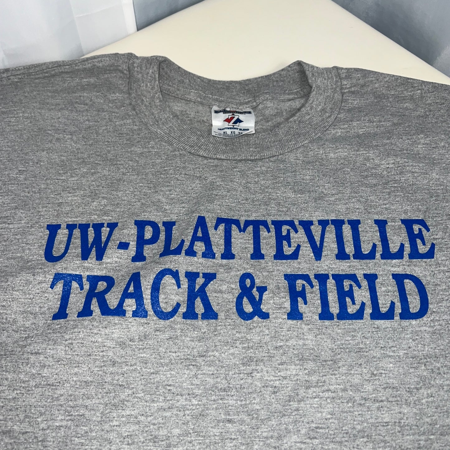 UW Platteville Pioneers Vingtage Track & Field Shirt - X Large - JerZees