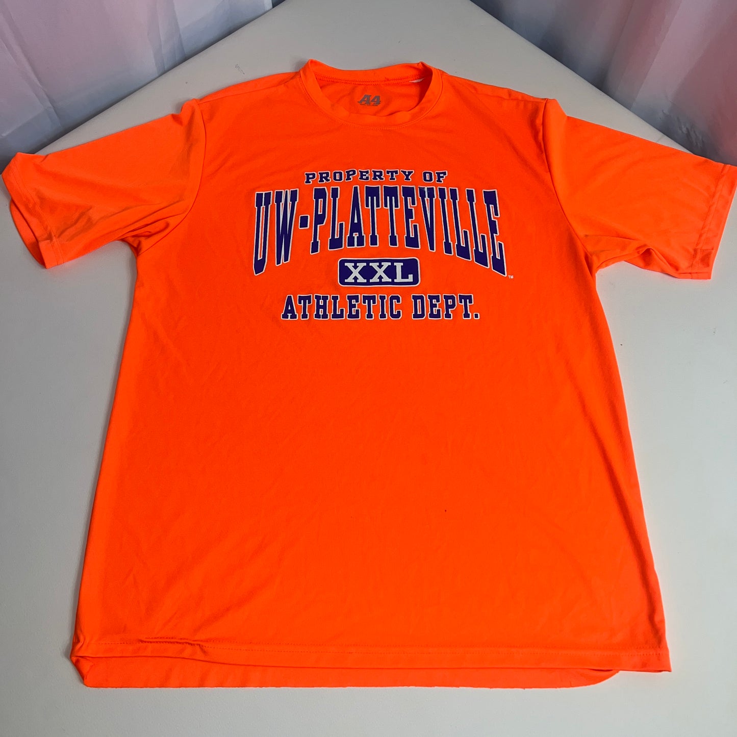 UW Platteville Pioneers Athletic Dept. T Shirt - Large - A4 Apparel