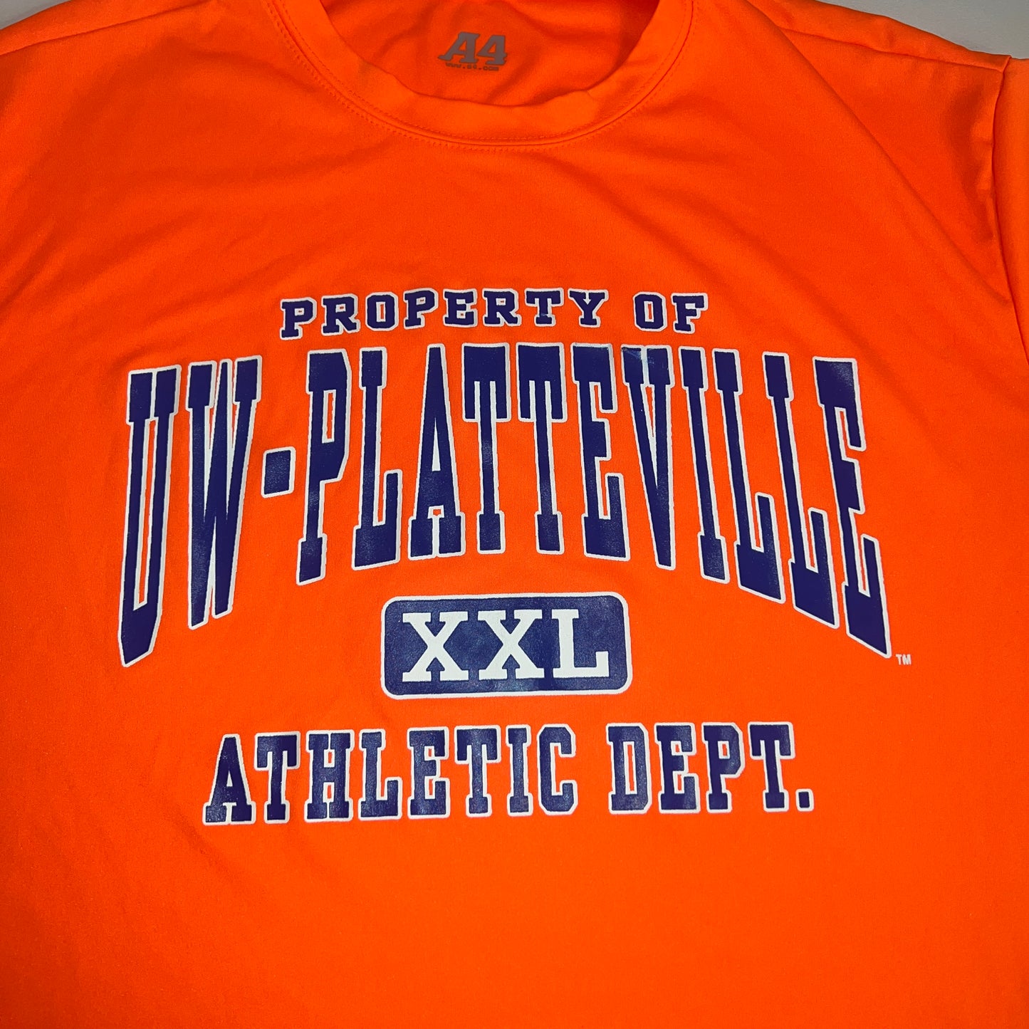 UW Platteville Pioneers Athletic Dept. T Shirt - Large - A4 Apparel