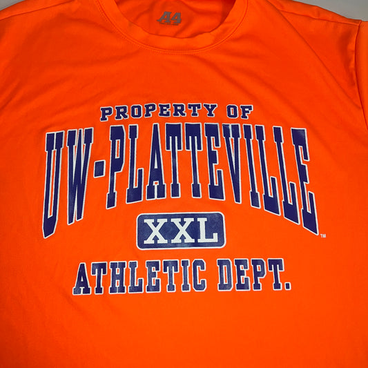 UW Platteville Pioneers Athletic Dept. T Shirt - Large - A4 Apparel
