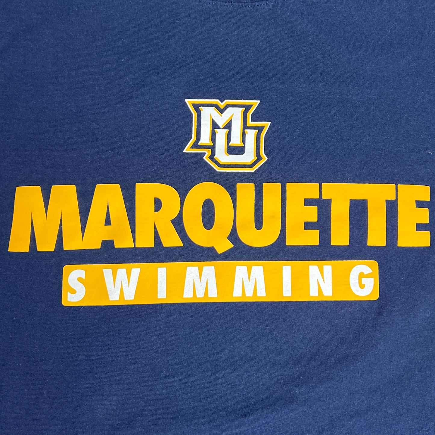 Marquette Golden Eagles Swimming Long Sleeve Nike T-Shirt - X Large