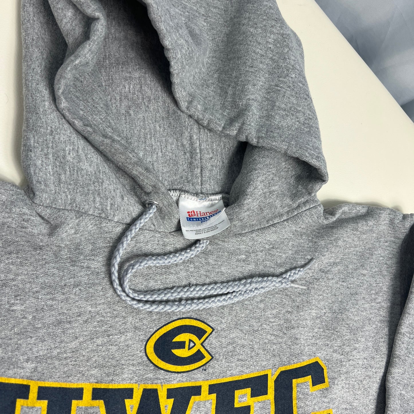 UW Eau Claire Vintage Hoodie - Small - Hanes