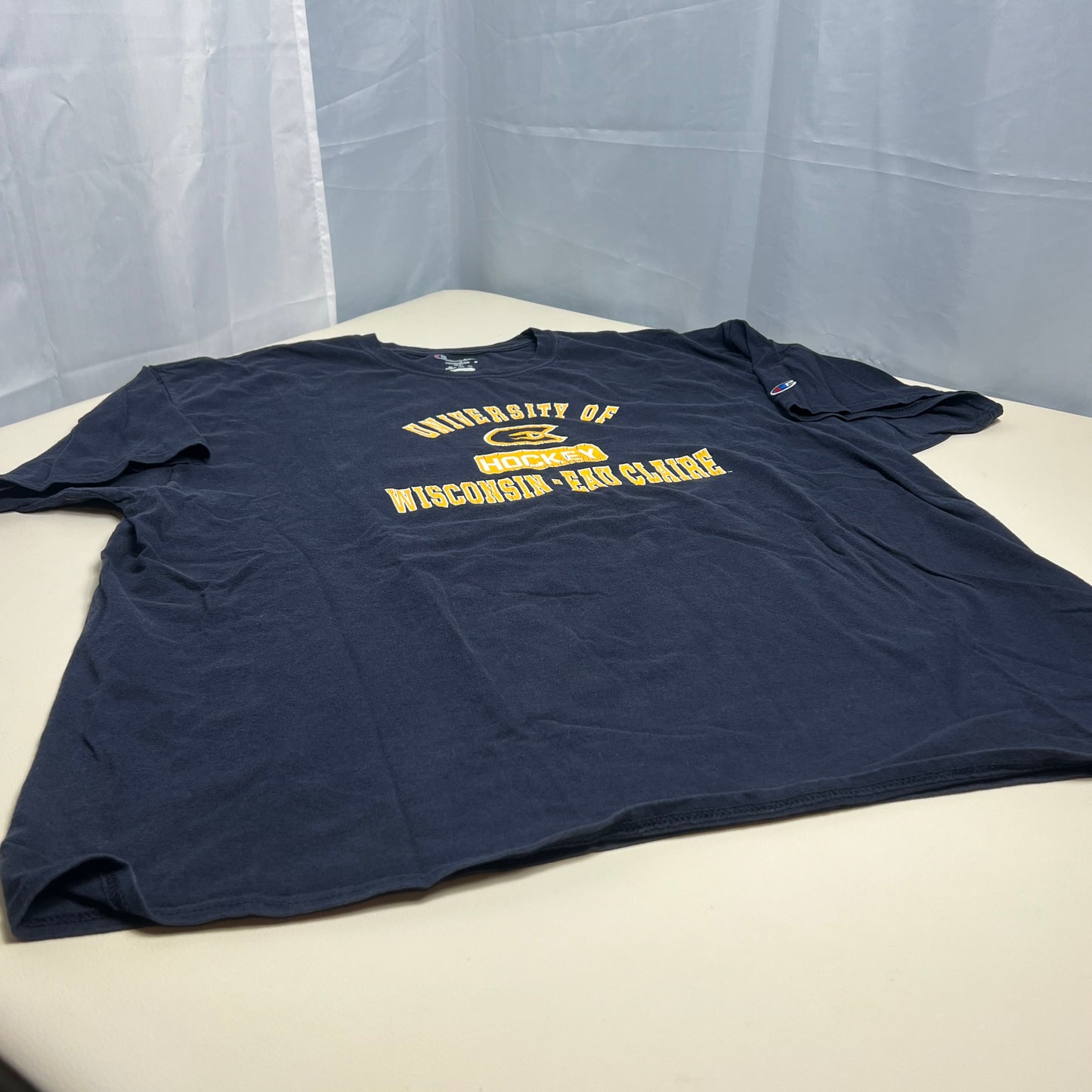 UW Eau Claire Blugolds Hockey T-Shirt - XXLarge - Champion