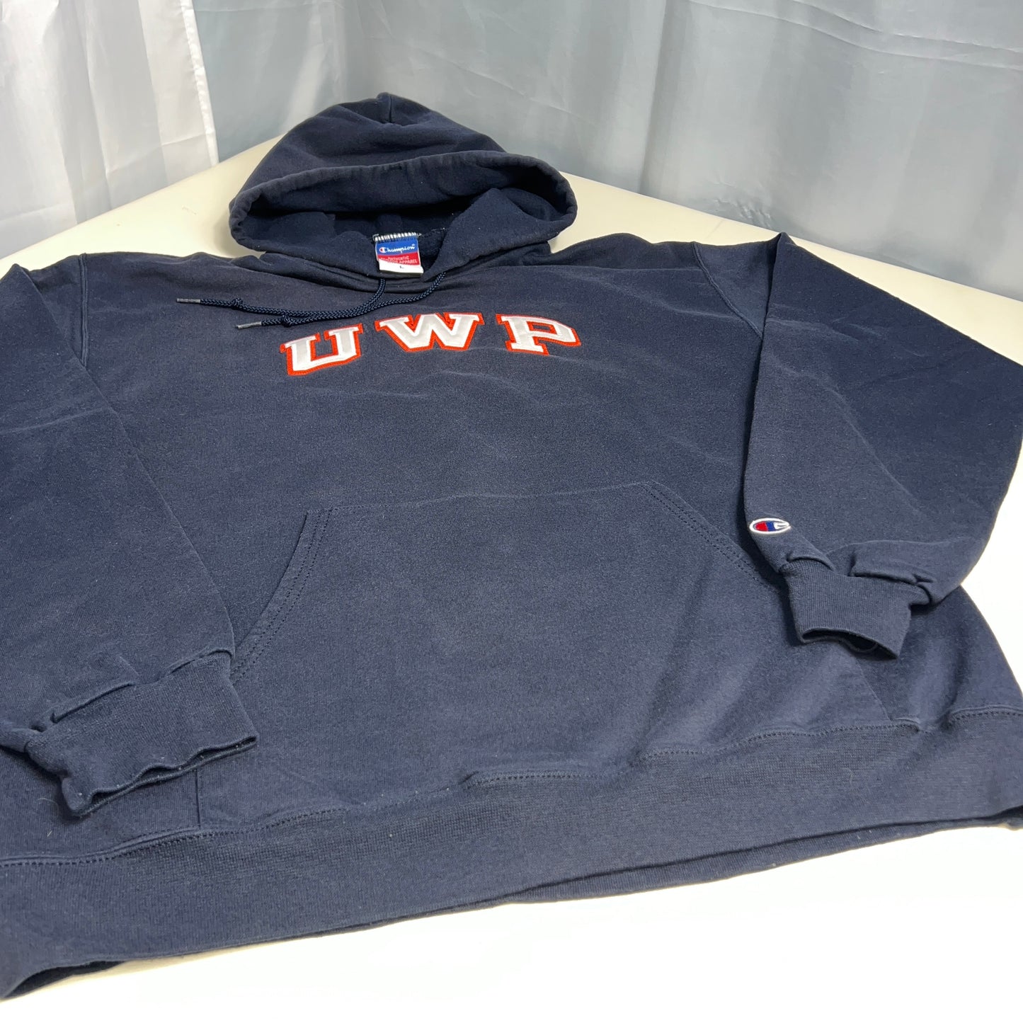 UW Platteville Pioneers Embroidered Champion Hoodie - Large