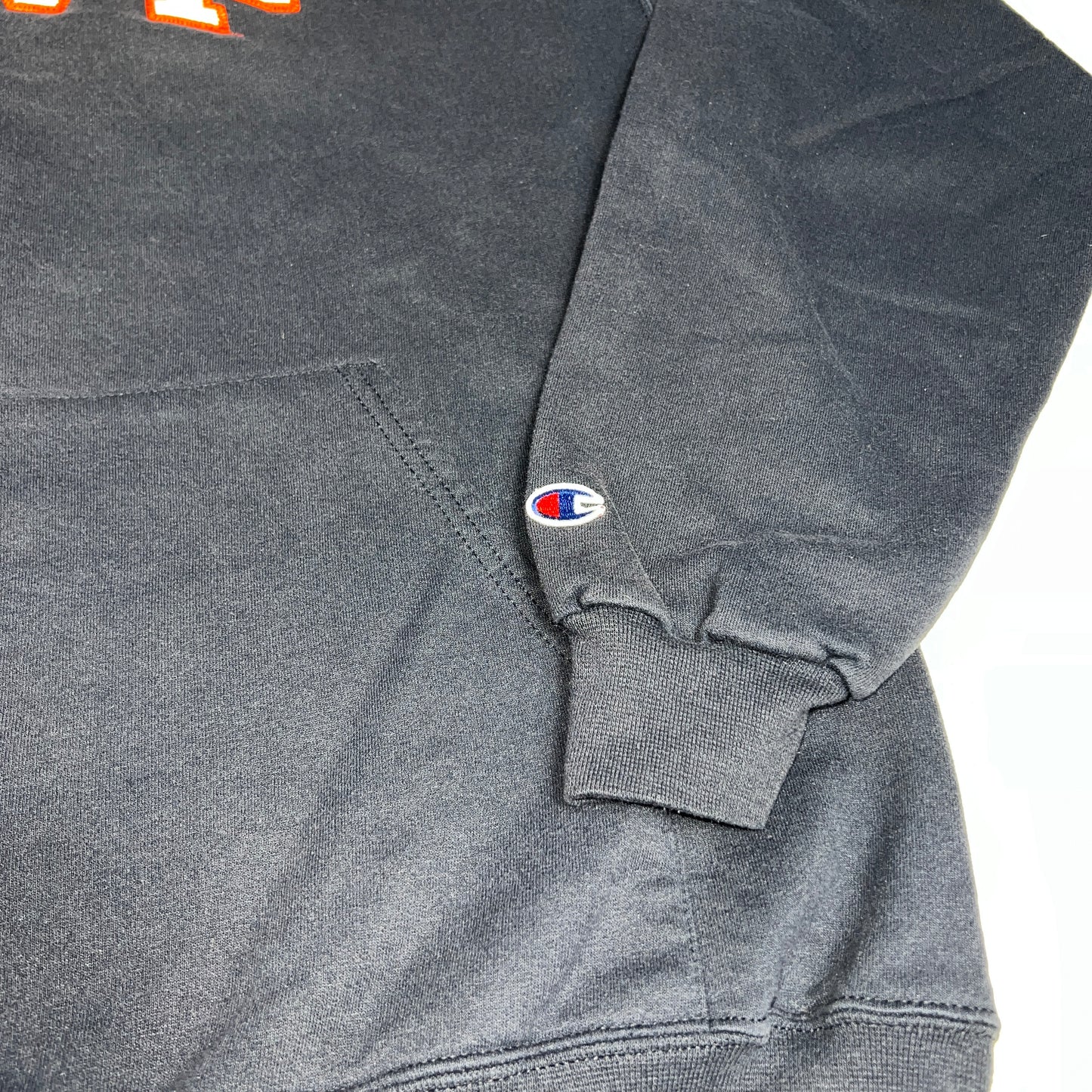 UW Platteville Pioneers Embroidered Champion Hoodie - Large