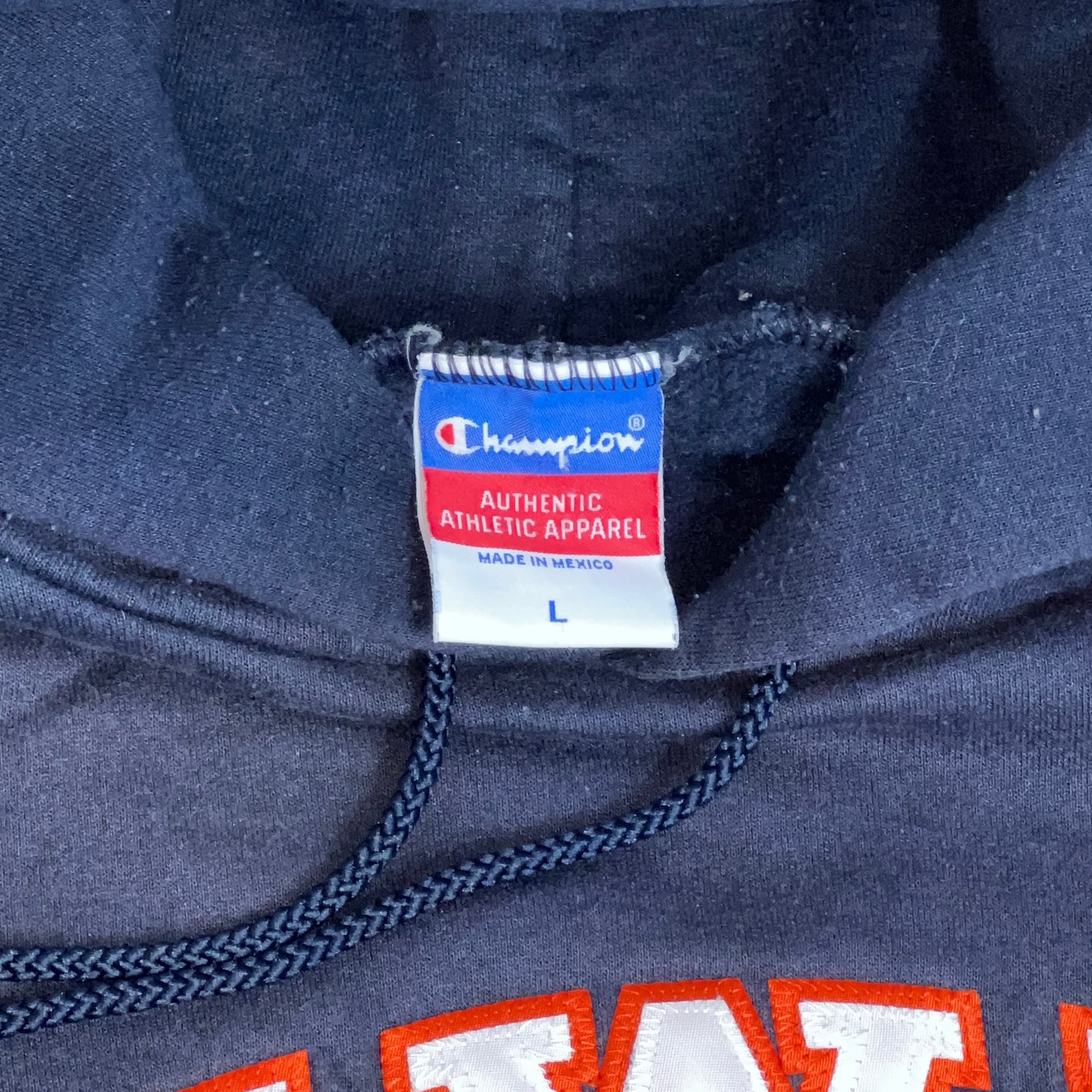 UW Platteville Pioneers Embroidered Champion Hoodie - Large