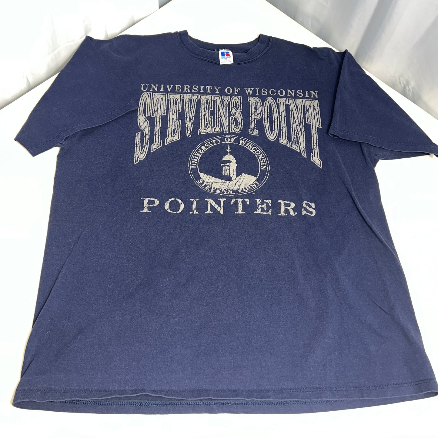 UW Stevens Point Pointers Vintage T-Shirt - XX-Large - Russell Athletic