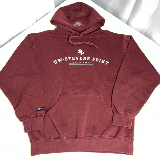 UW Stevens Point Pointers Vintage Hoodie - Small - Jansport