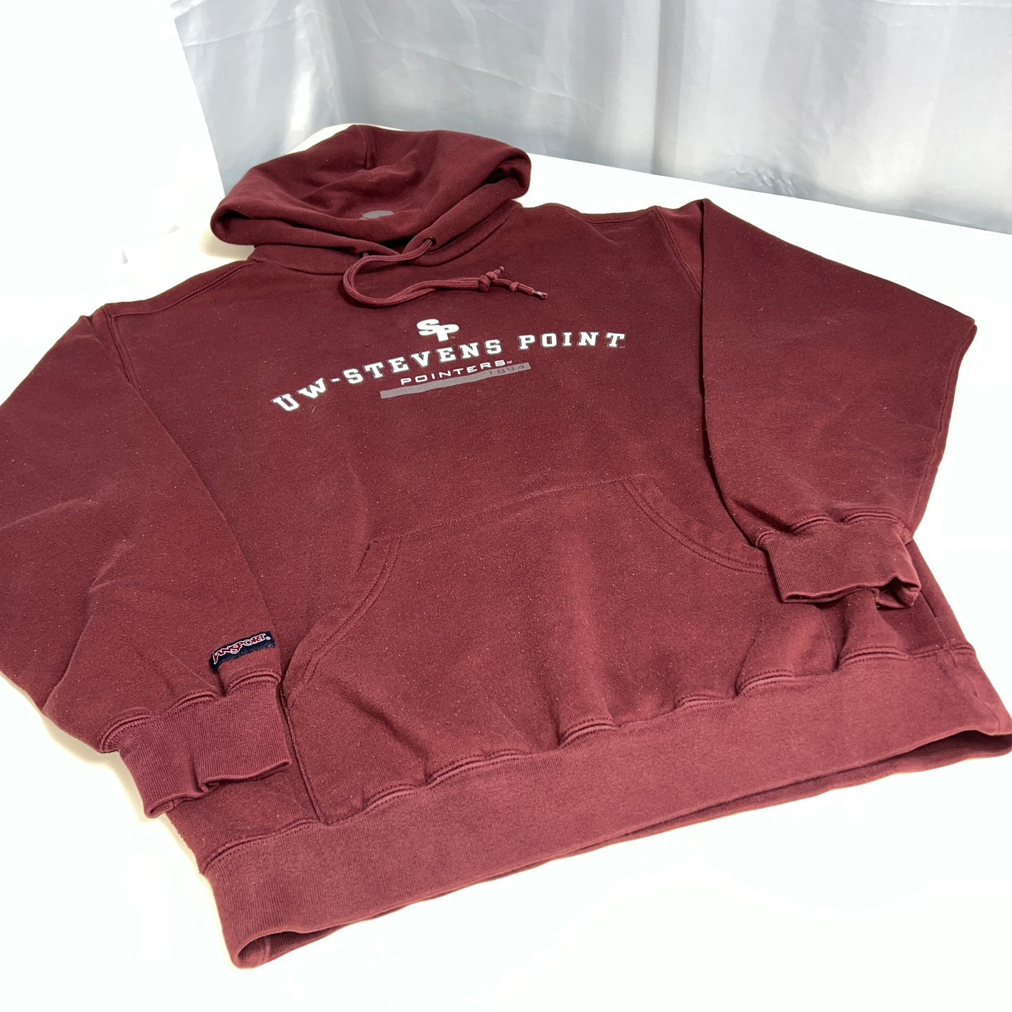 UW Stevens Point Pointers Vintage Hoodie - Small - Jansport