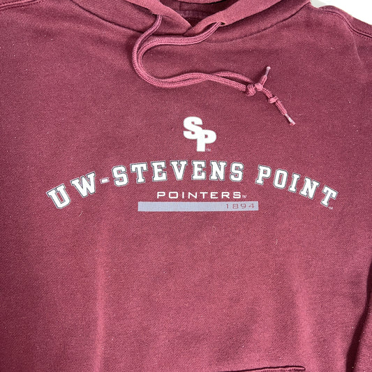 UW Stevens Point Pointers Vintage Hoodie - Small - Jansport