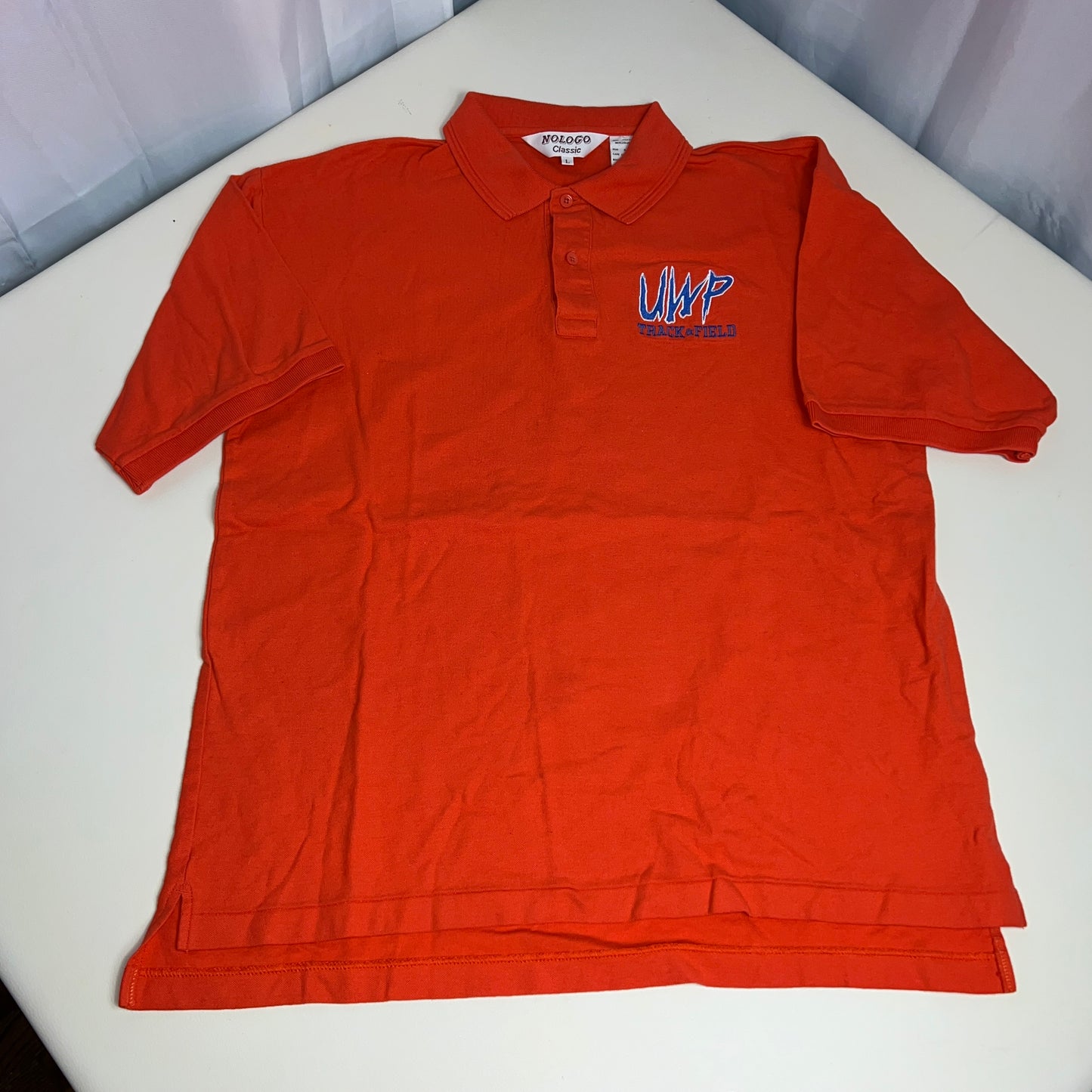 UW Platteville Pioneers Vintage Track and Field Polo - Large - NOLOGO