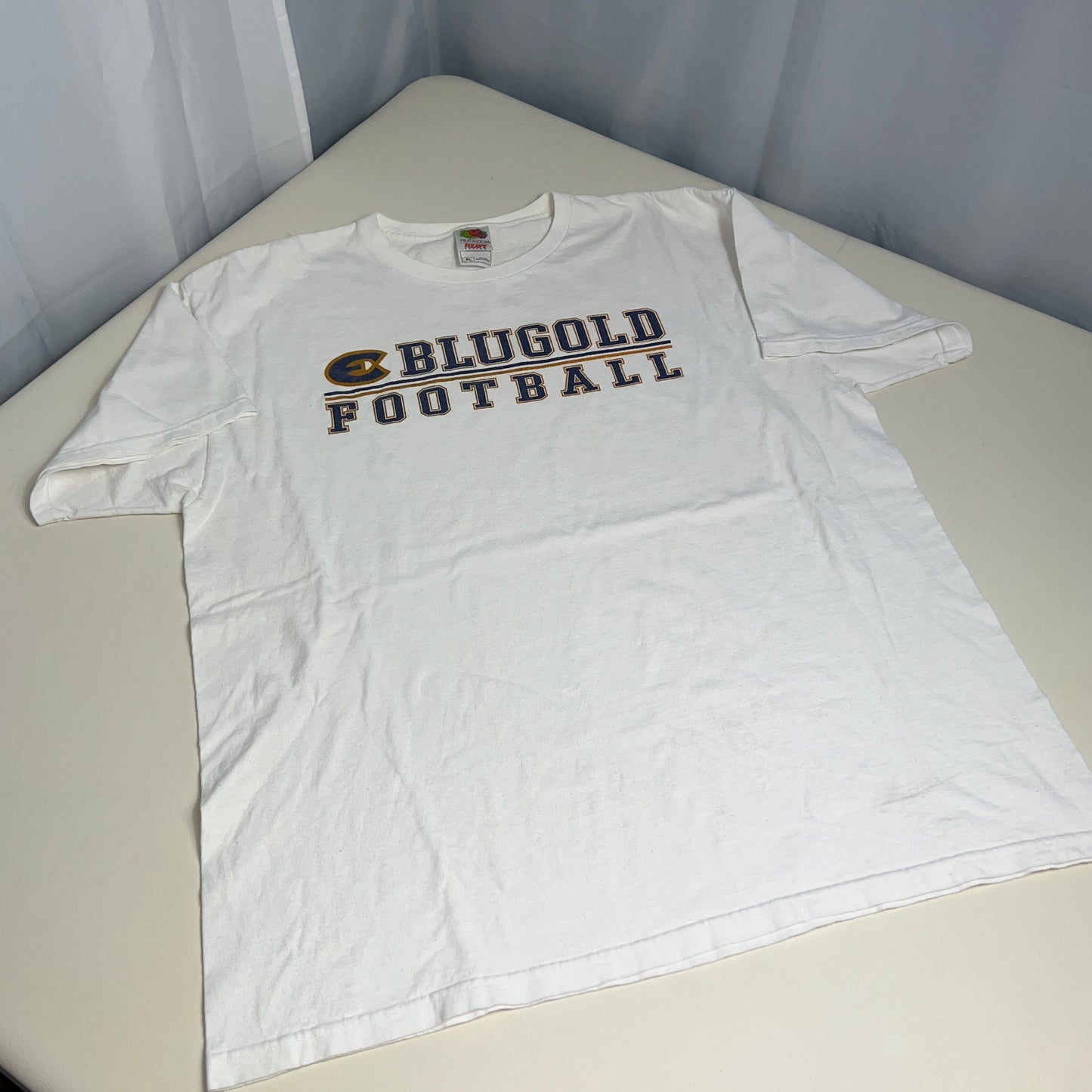 UW Eau Claire Blugolds Vintage Football T-Shirt - X-Large - Fruit of the Loom