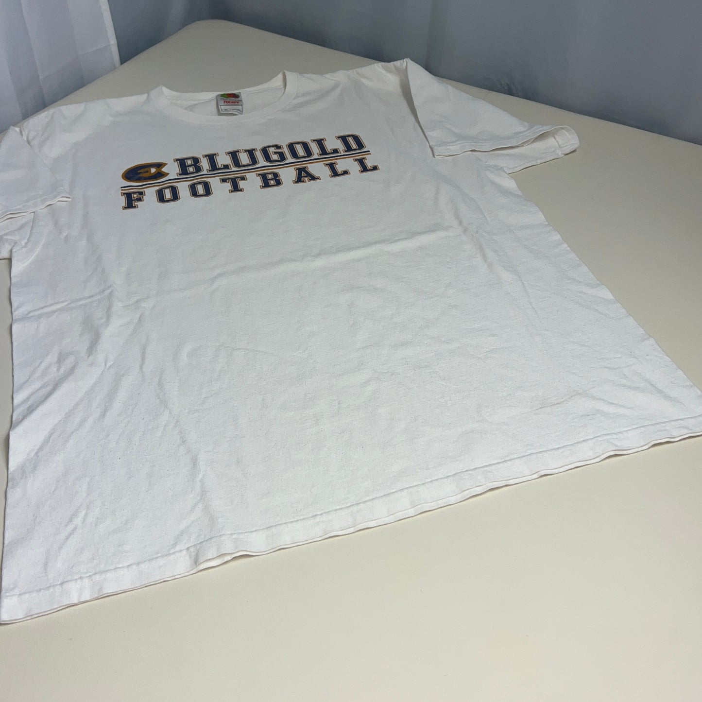 UW Eau Claire Blugolds Vintage Football T-Shirt - X-Large - Fruit of the Loom