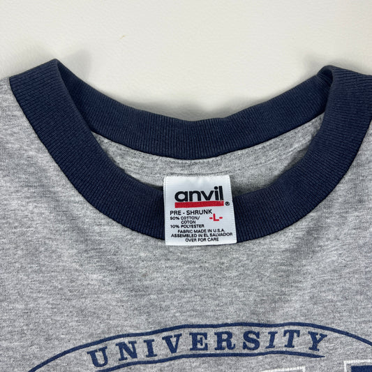 UW LaCrosse Vintage T-Shirt - Large - Anvil Red Bar