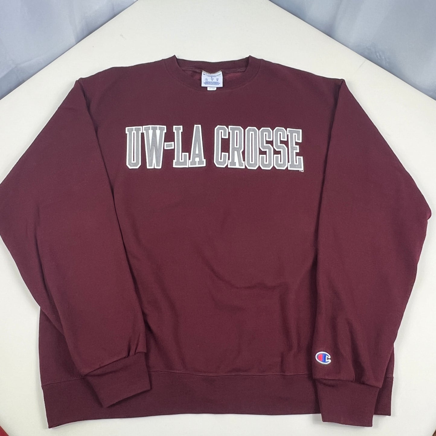 UW LaCrosse Eagles Embroidered Crewneck - Champion - Large